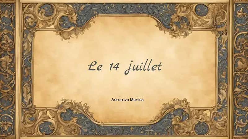 Le 14 juillet