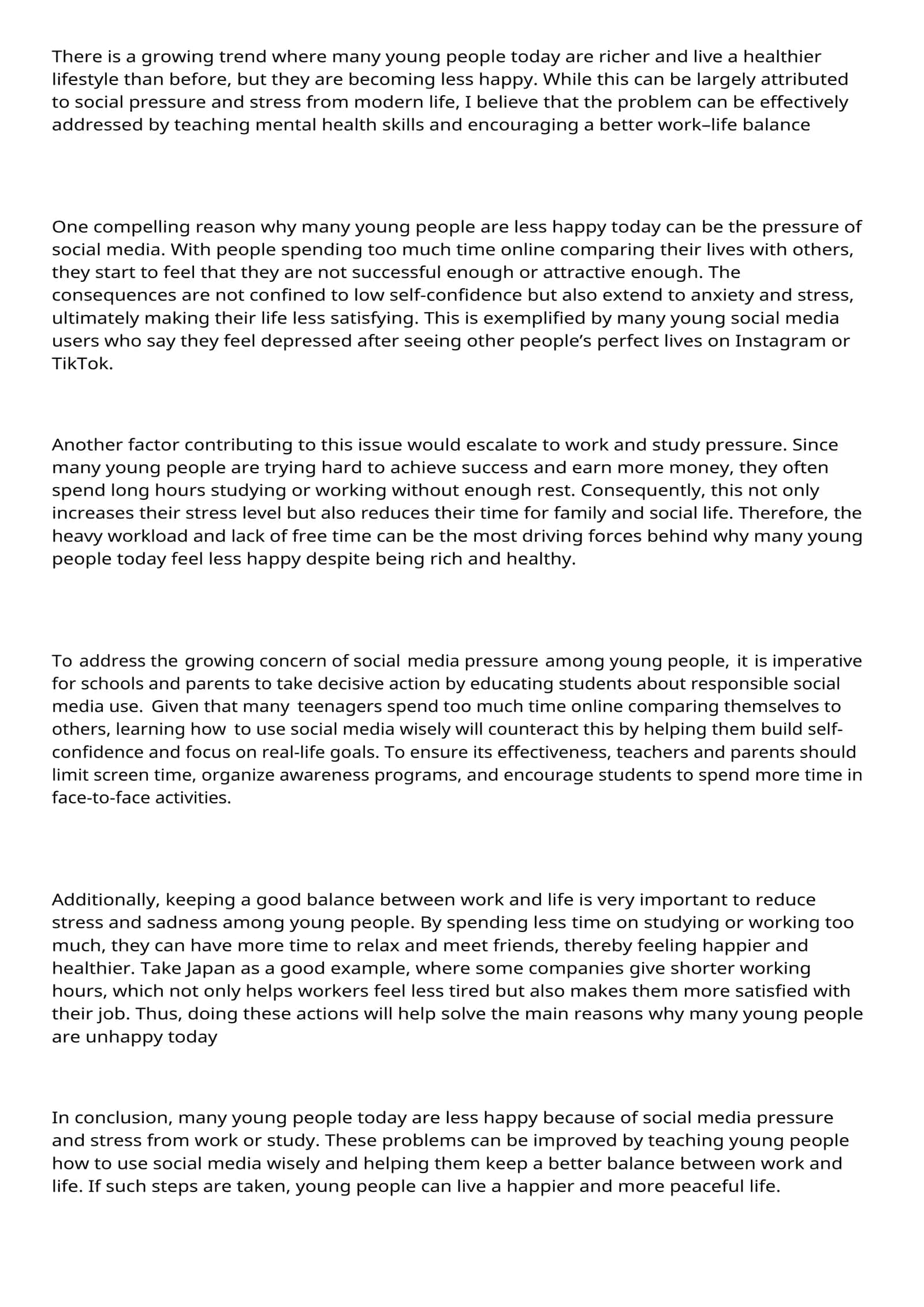 The Impact of Social Media on Youth Happiness