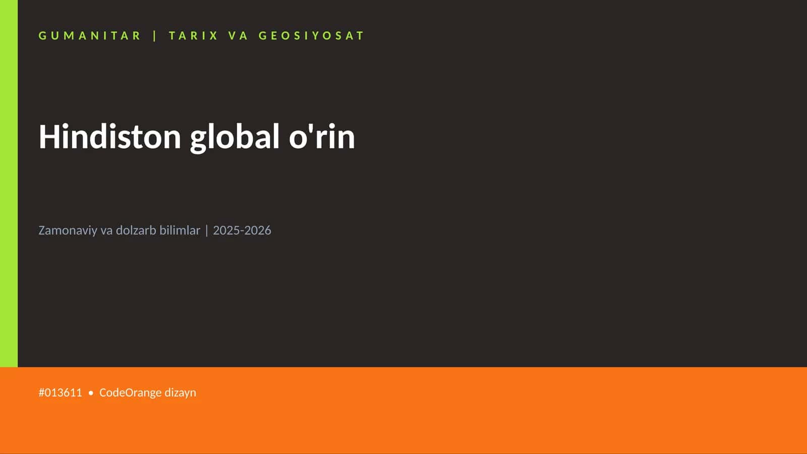 Hindiston global o'rin