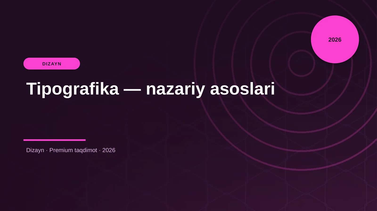Tipografika — nazariy asoslari