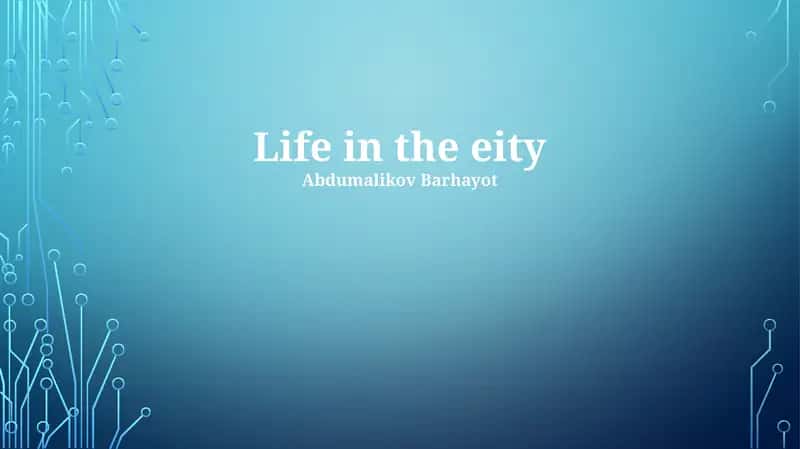 Life in the City
