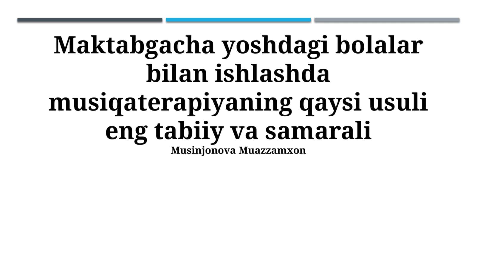 Improvizatsion musiqa terapiyasi