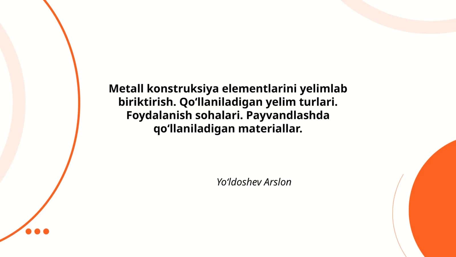 Metall konstruksiya elementlarini yelimlab biriktirish