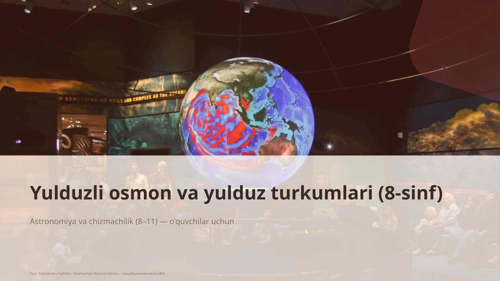 Yulduzli osmon va yulduz turkumlari (8-sinf)
