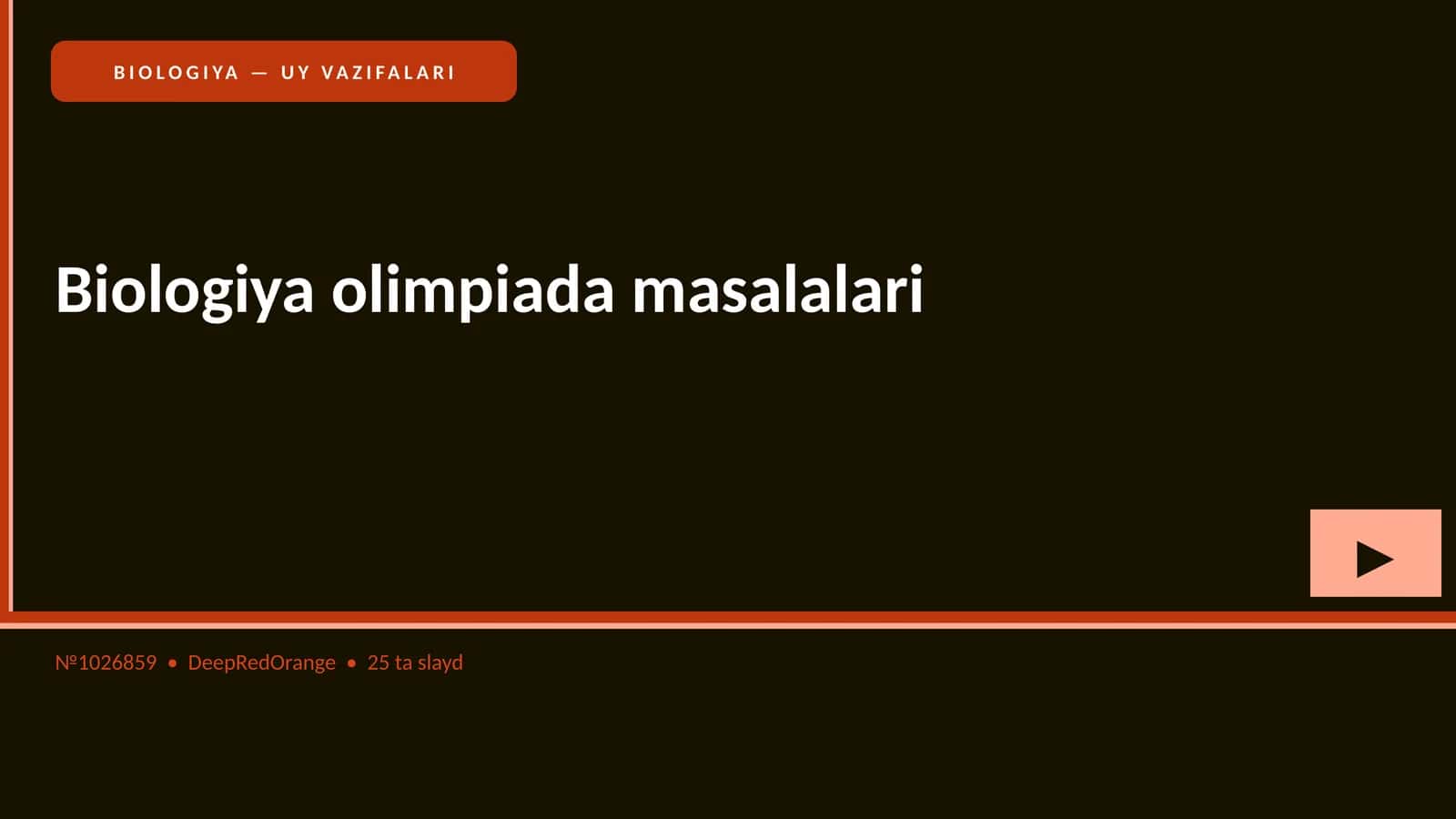 Biologiya olimpiada masalalari