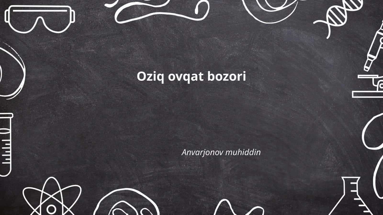 Oziq ovqat bozori