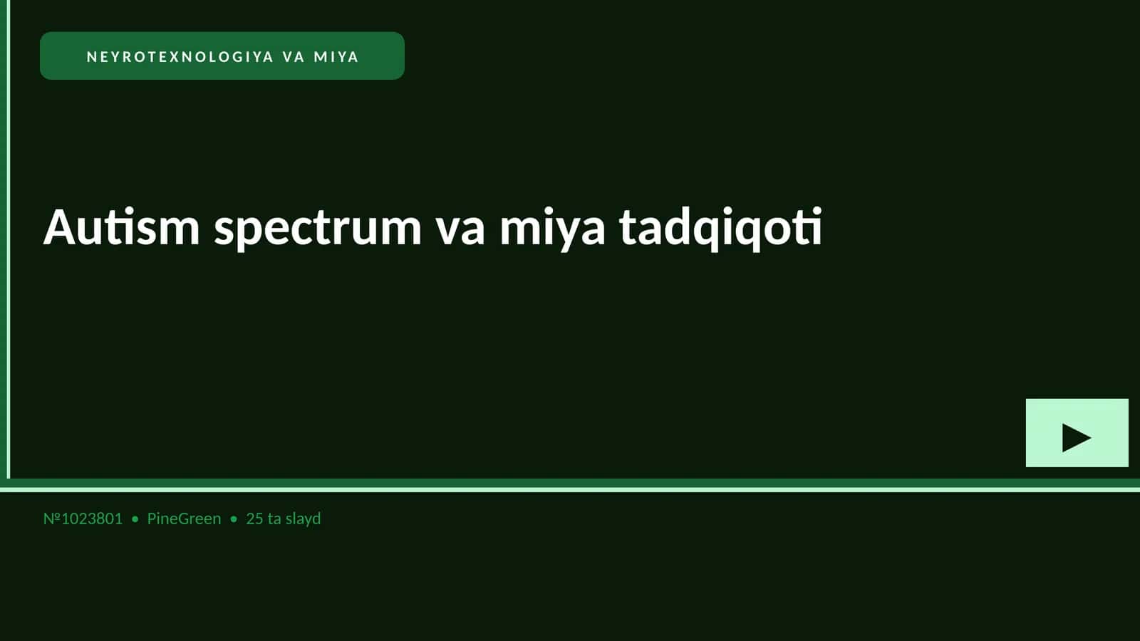 NEYROTEXNOLOGIYA VA MIYA