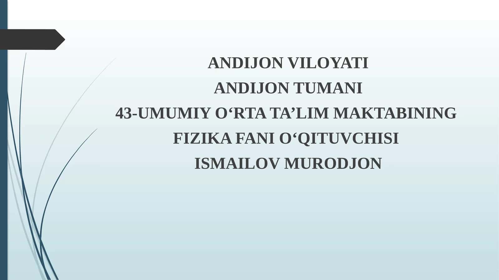 11-sinf Fizika fanidan Ultrabinafsha nurlanish. Infraqizil nurlanish. Rentgen nurlanish va uning tadbiqi dars ishlanma