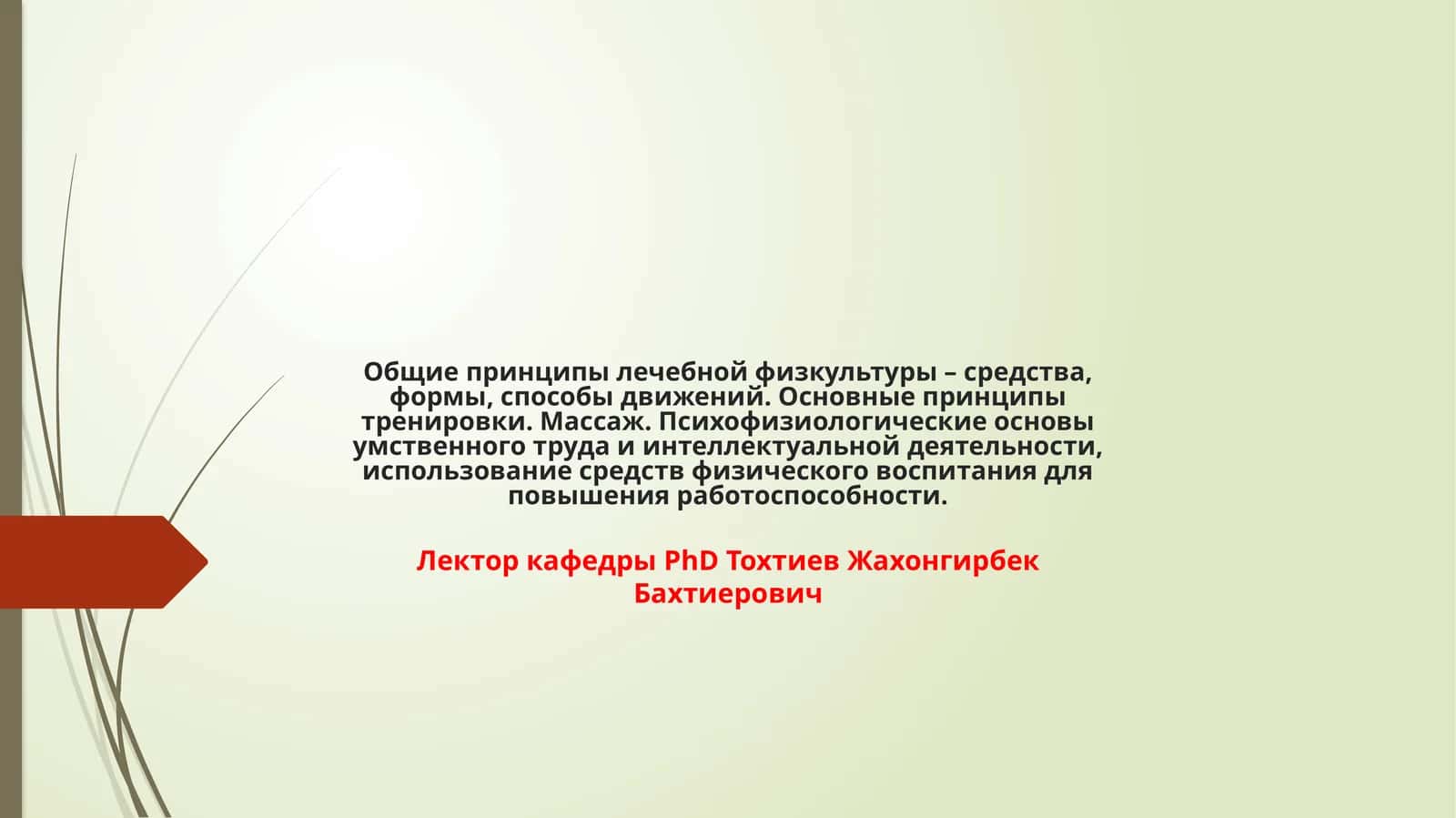 Лечебная физкультура (ЛФК)