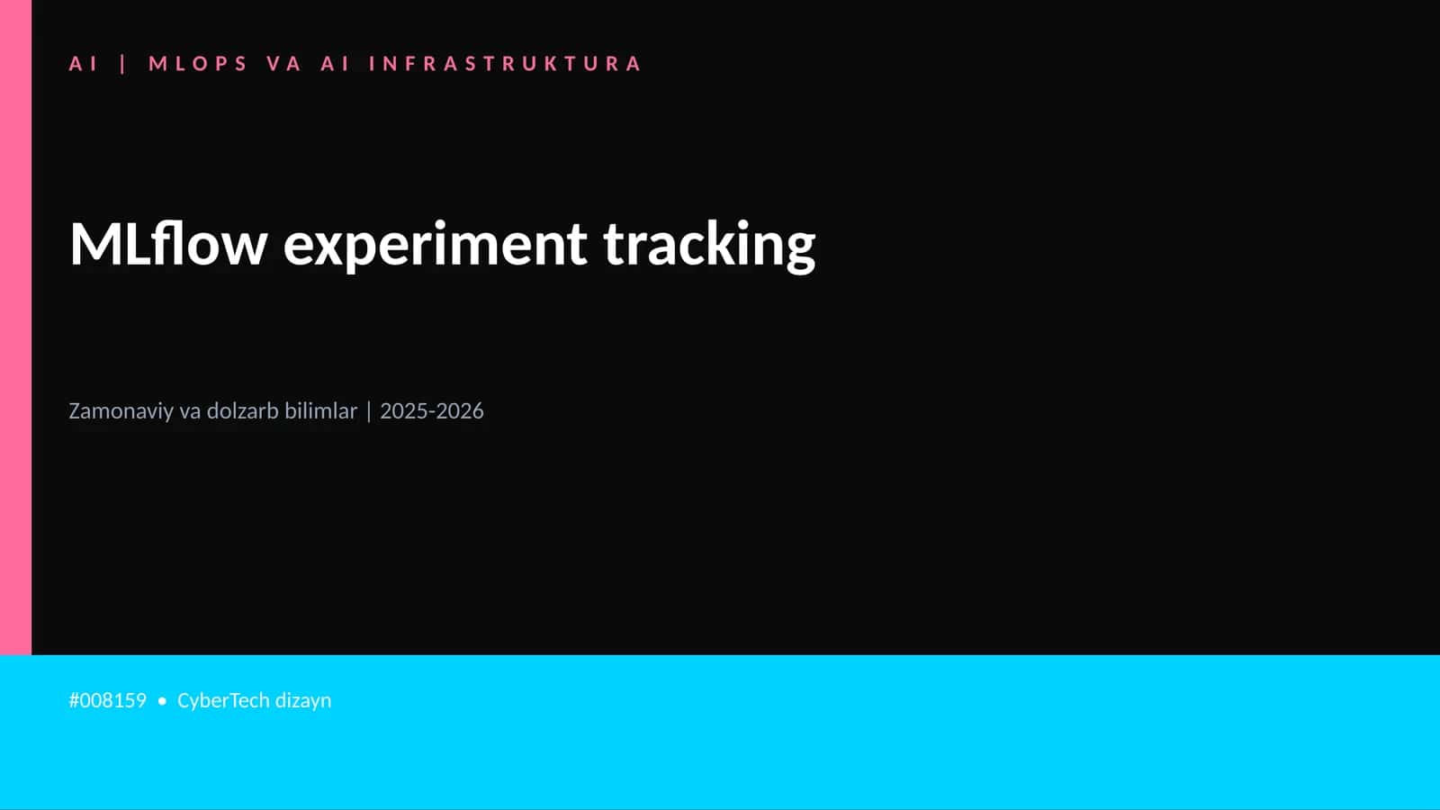 MLops va AI infrashtruktura