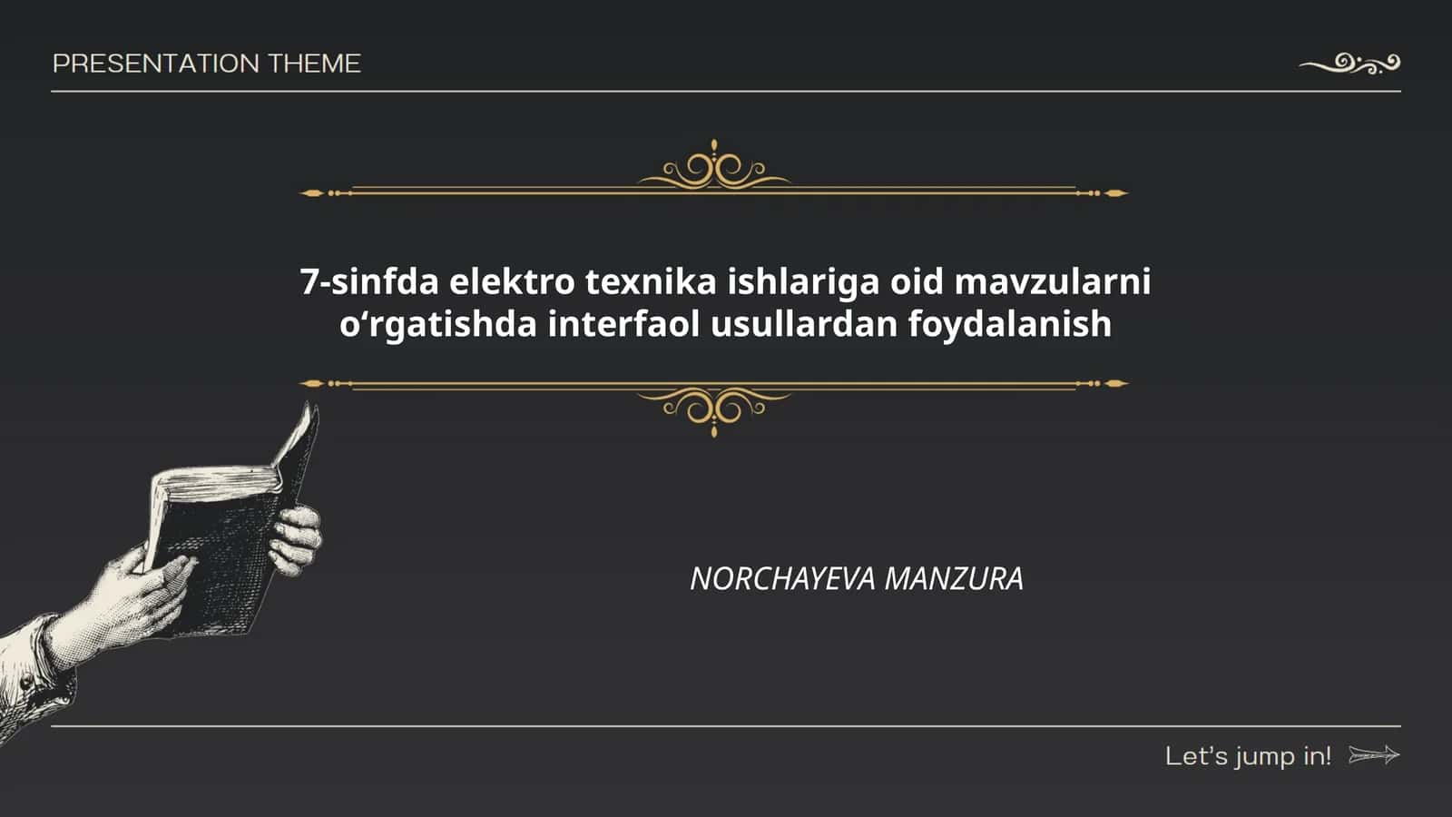 7-sinfda elektro texnika ishlariga oid mavzularni oʻrgatishda interfaol usullardan foydalanish