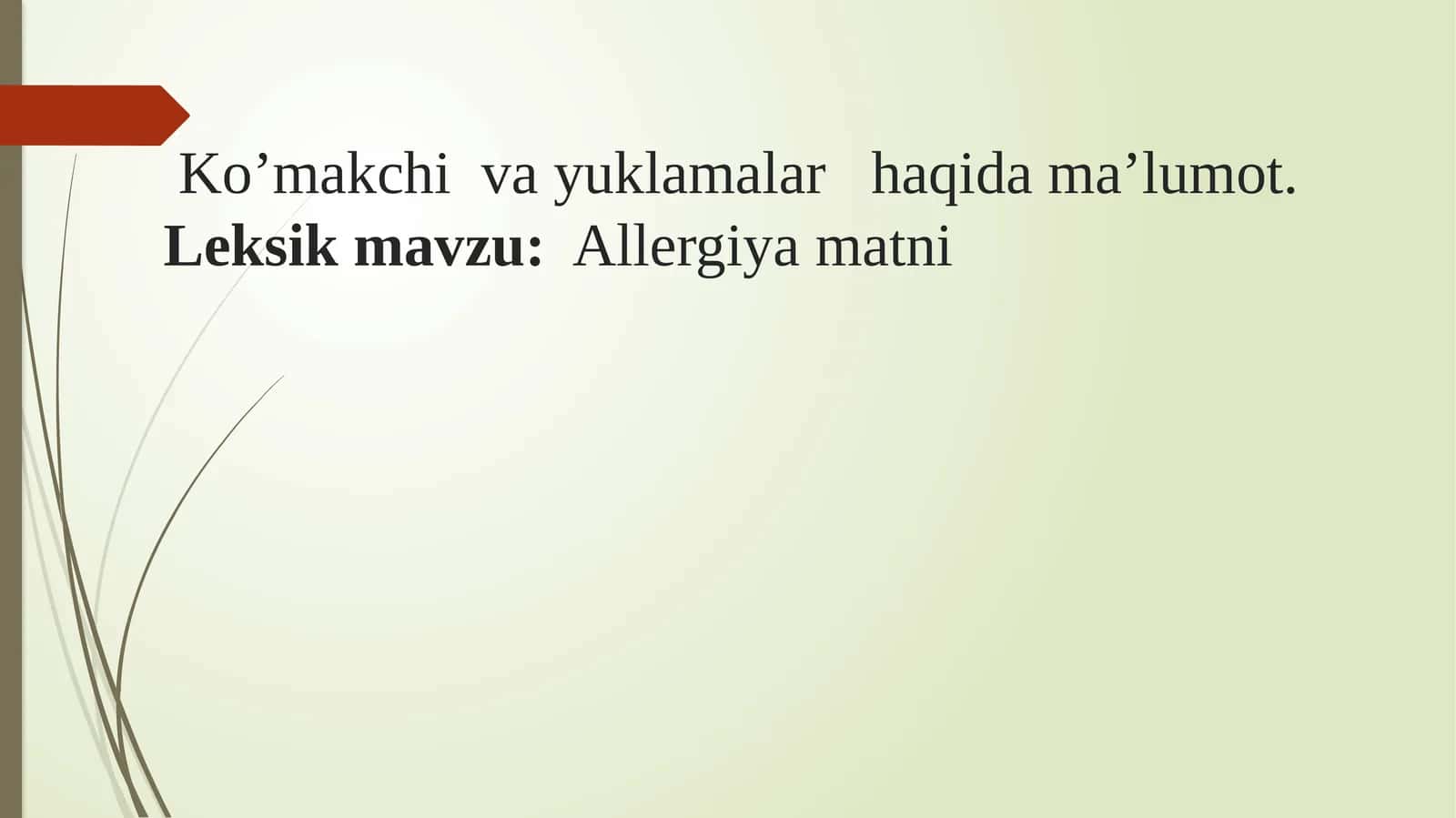 Allergiya matni