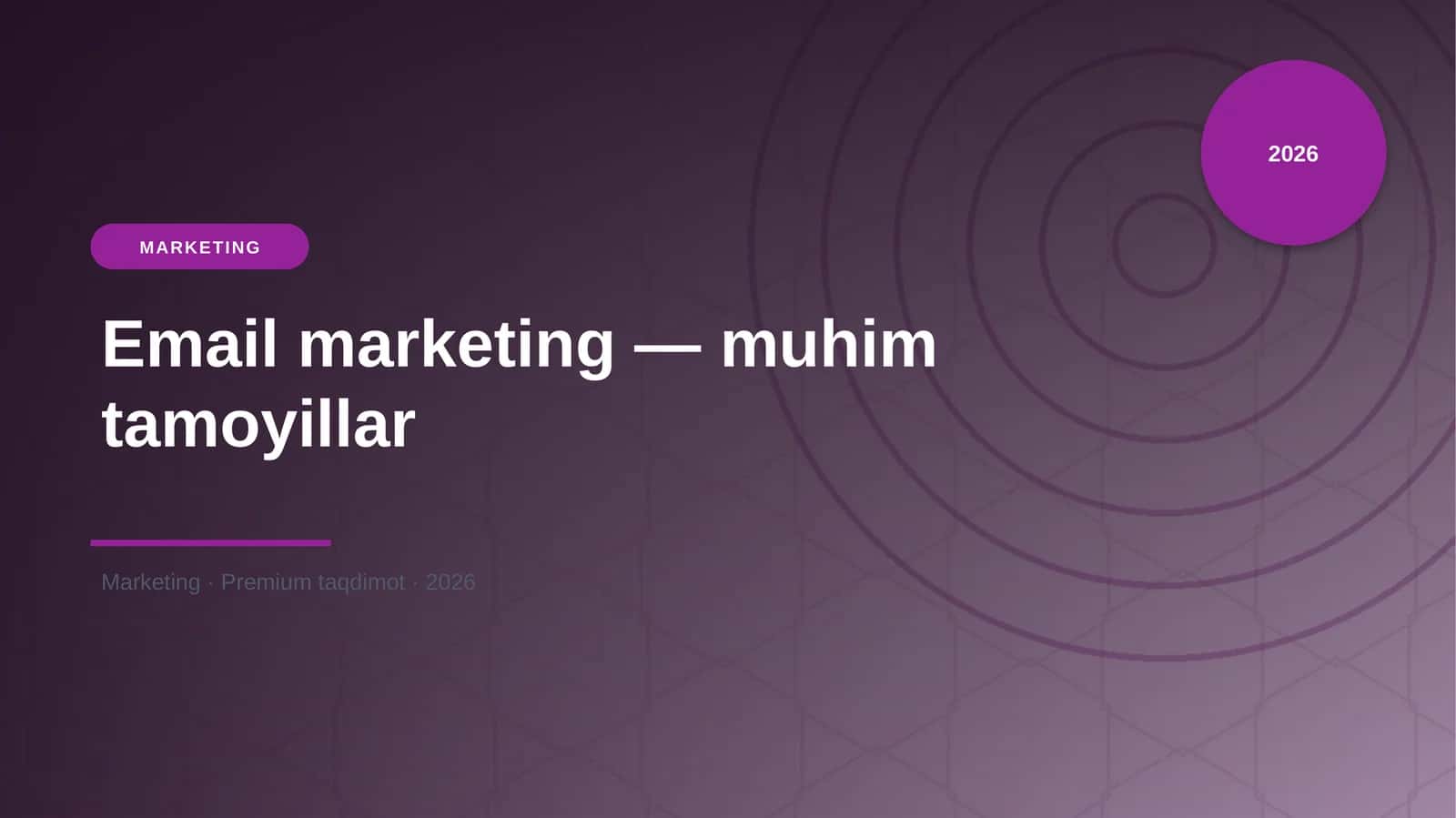 Email marketing — muhim tamoyillar