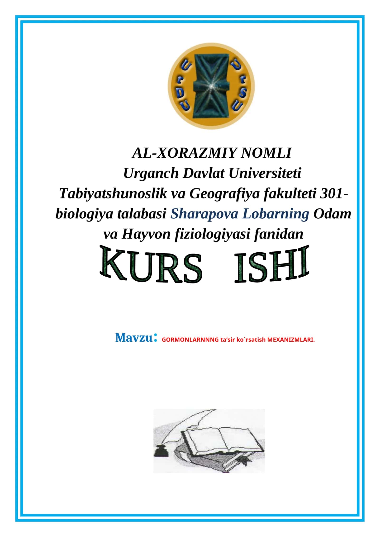 GОRMОNLARNNNG ta’sir ko`rsatish MЕХANIZMLARI