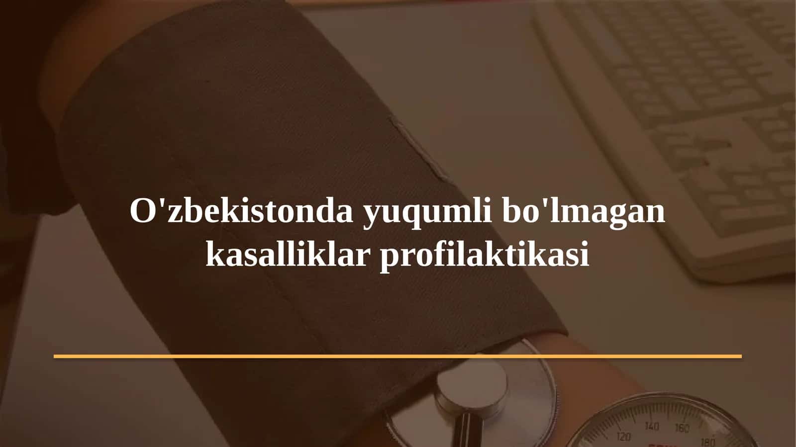Yuqumli bo'lmagan kasalliklar profilaktikasi