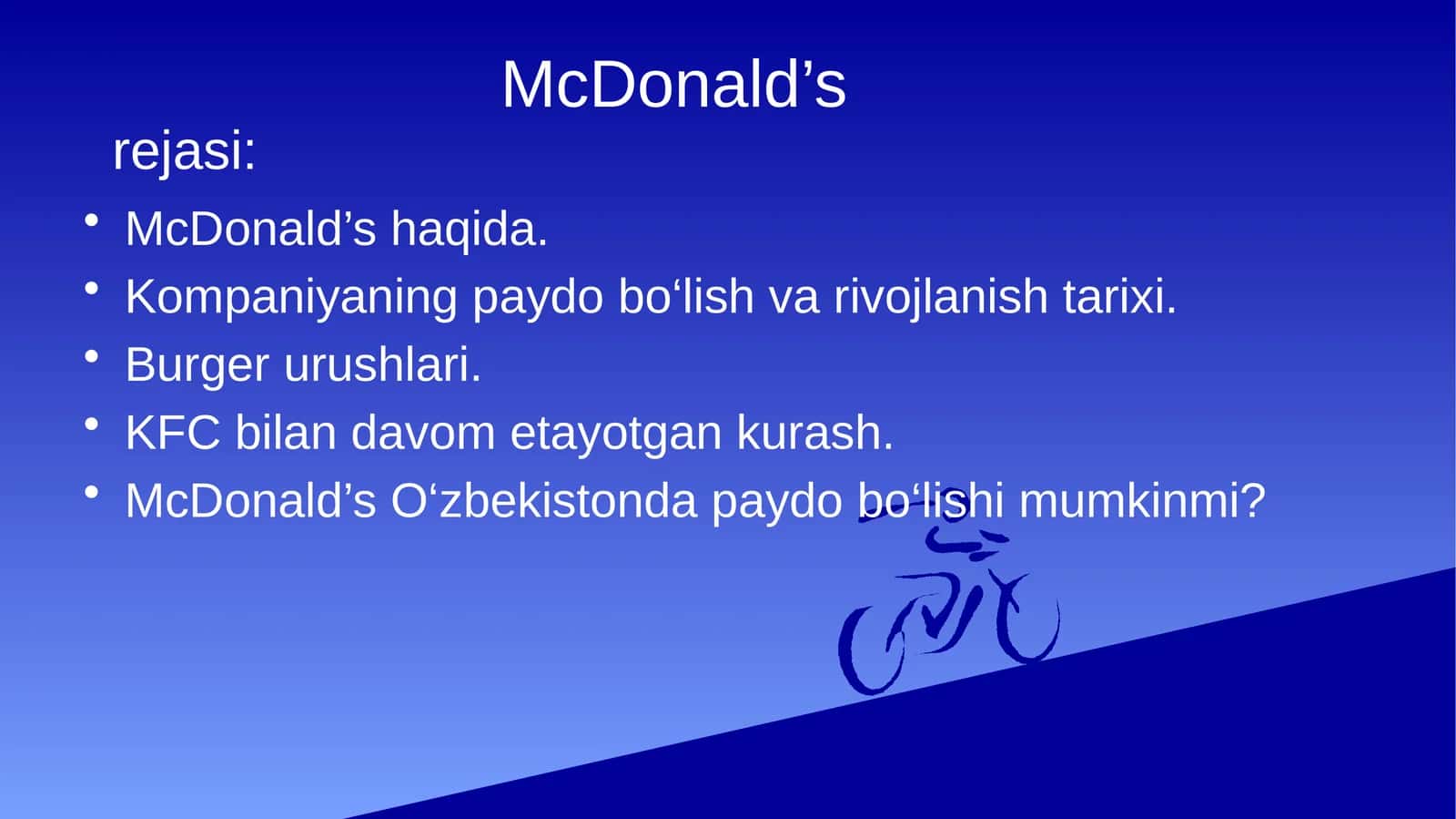 McDonald’s haqida