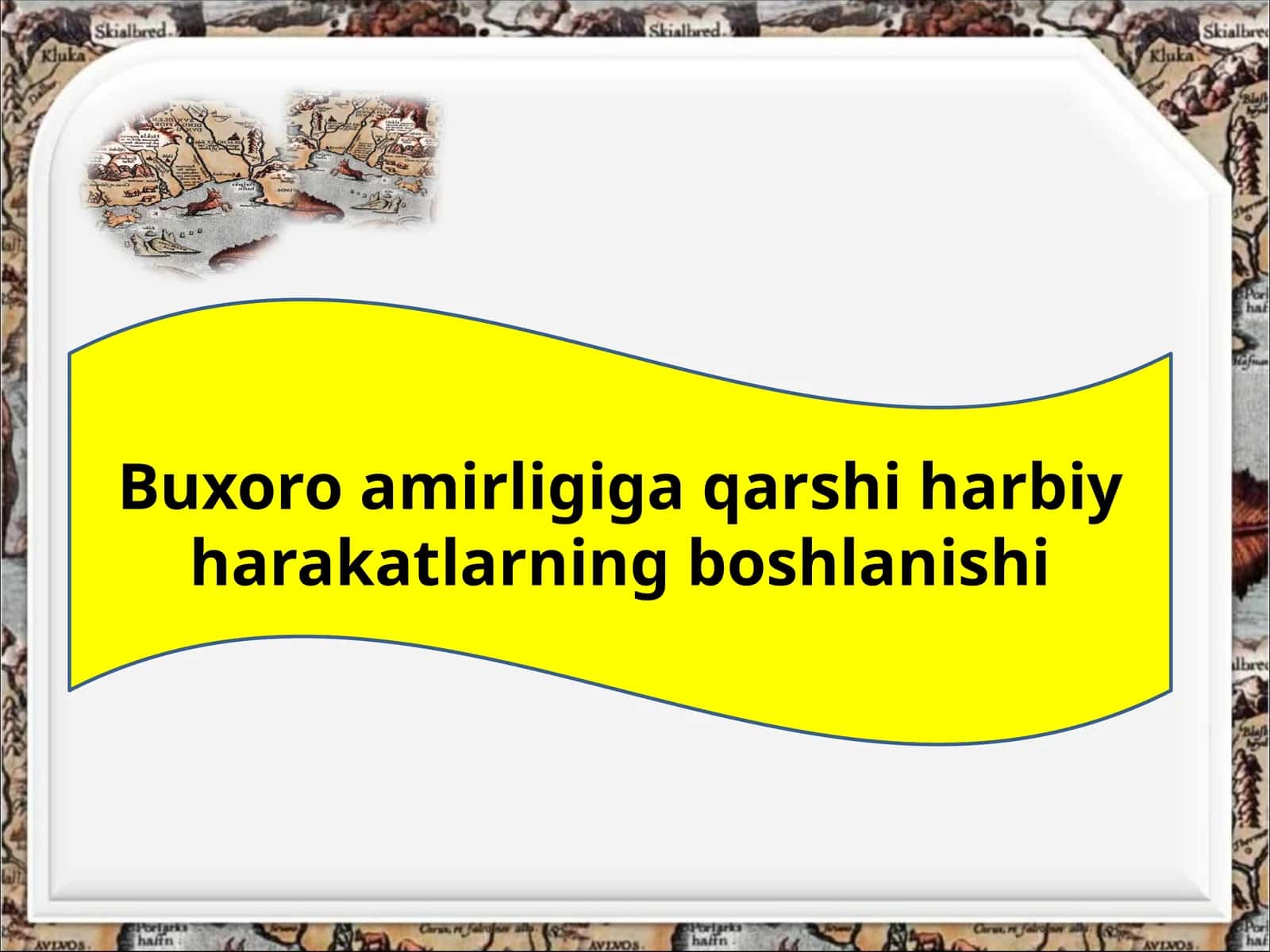 Buxoro amirligiga qarshi harbiy harakatlarning boshlanishi