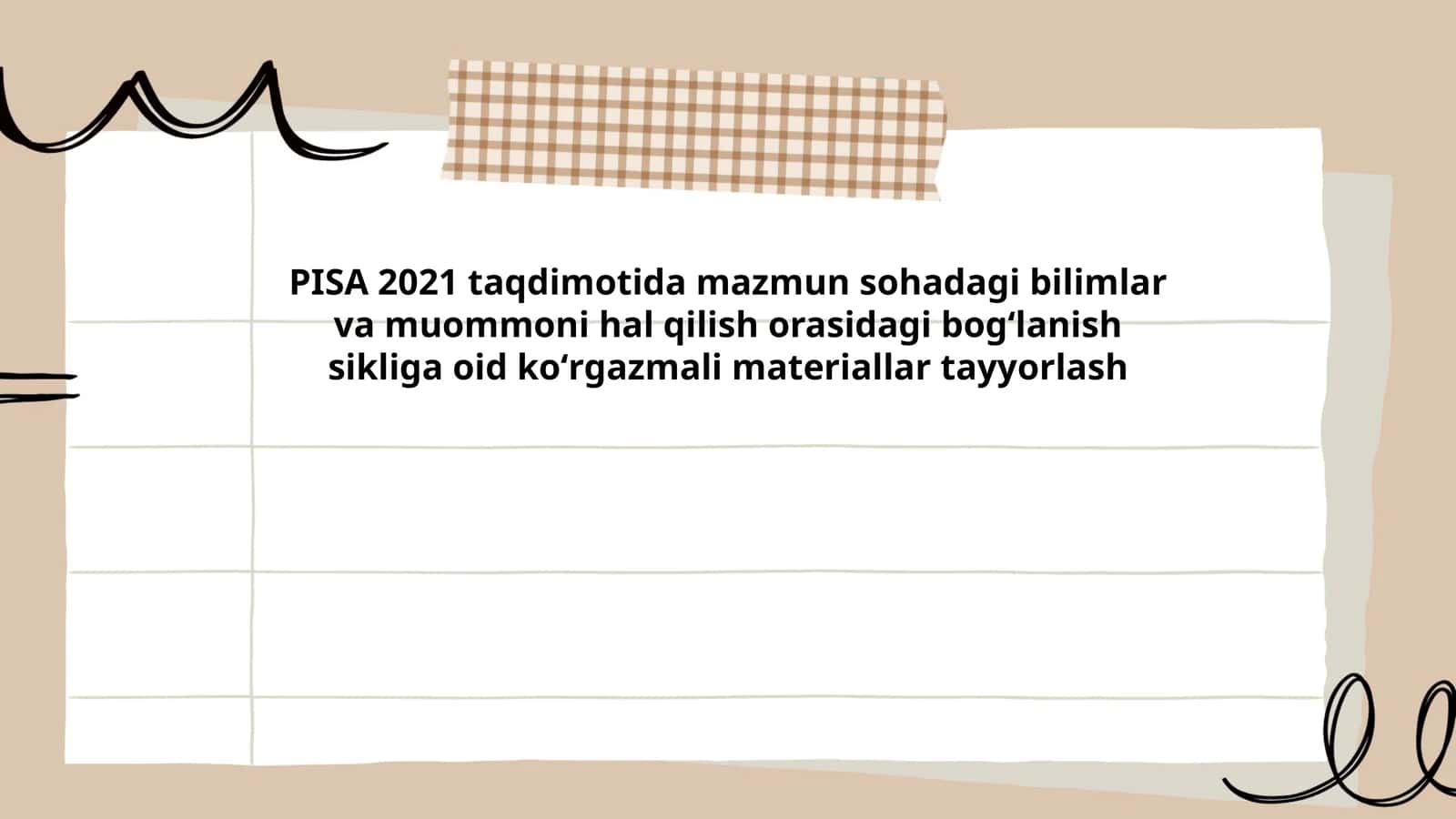 PISA 2021 taqdimoti