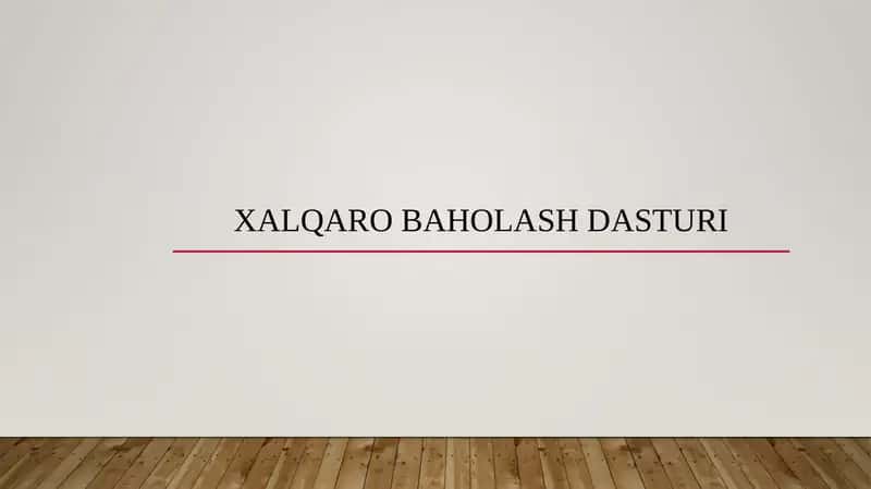Xalqaro baholash dasturi
