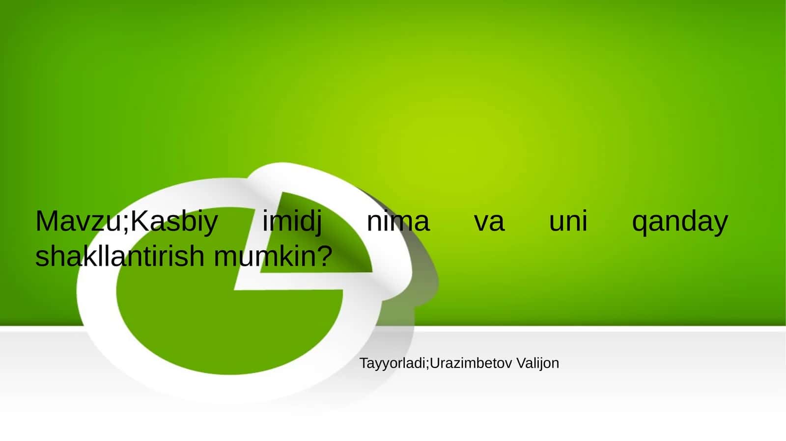 Kasbiy imidj nima va uni qanday shakllantirish mumkin?