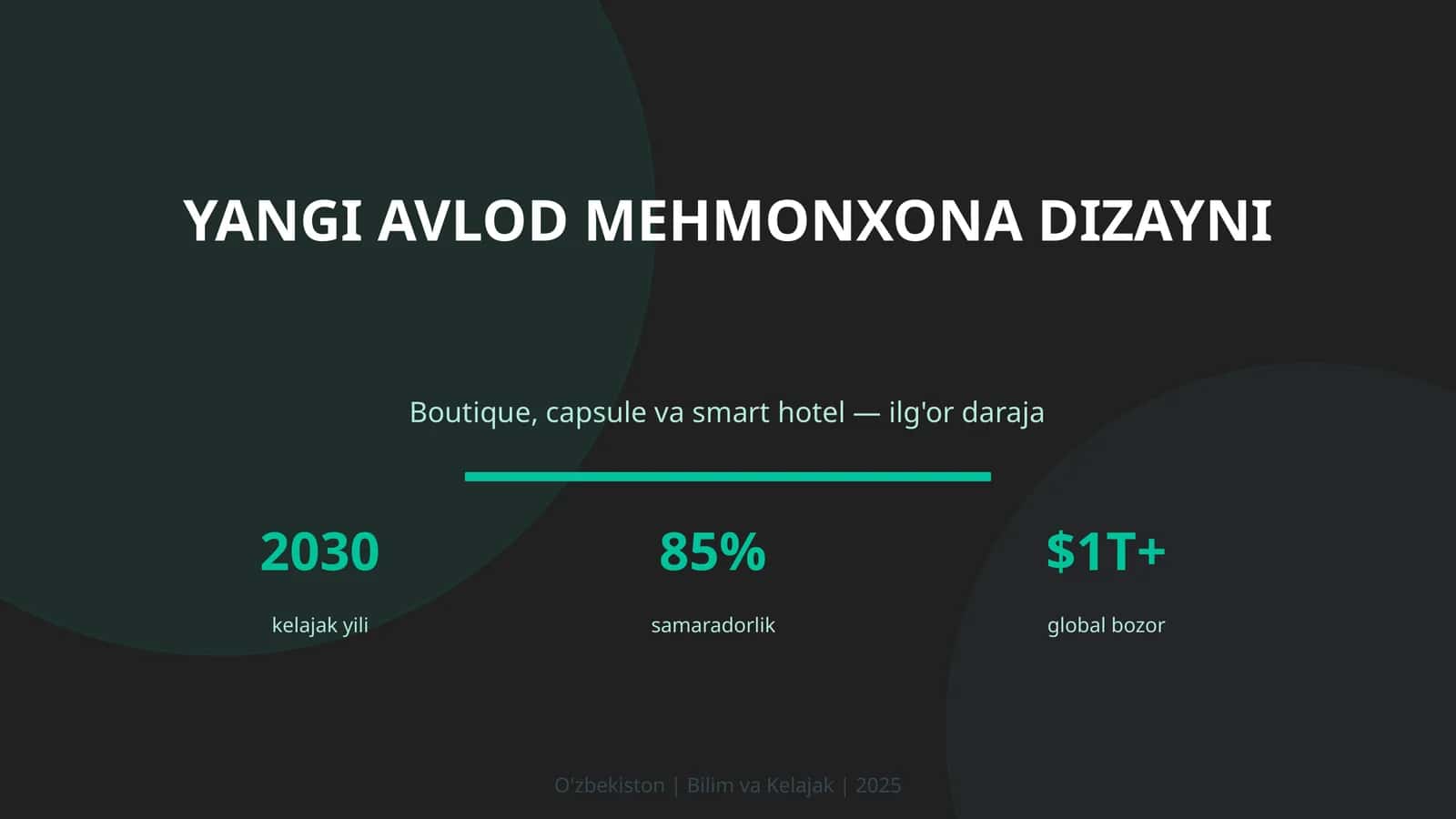 Yangi avlod mehmonxona dizayni