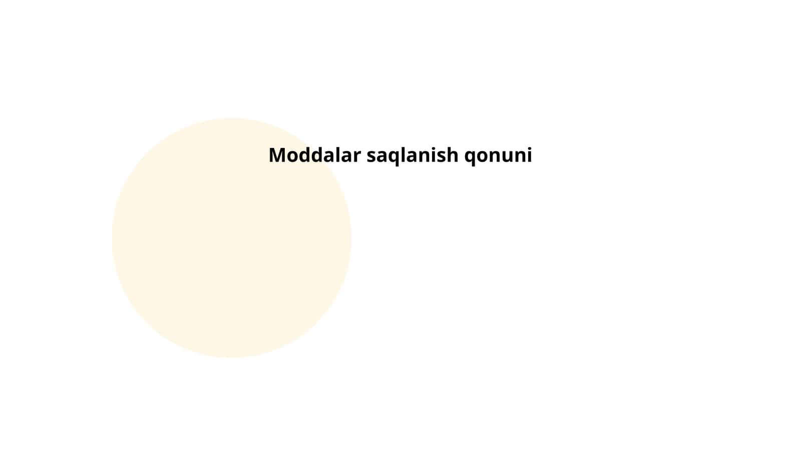 Moddalar saqlanish qonuni