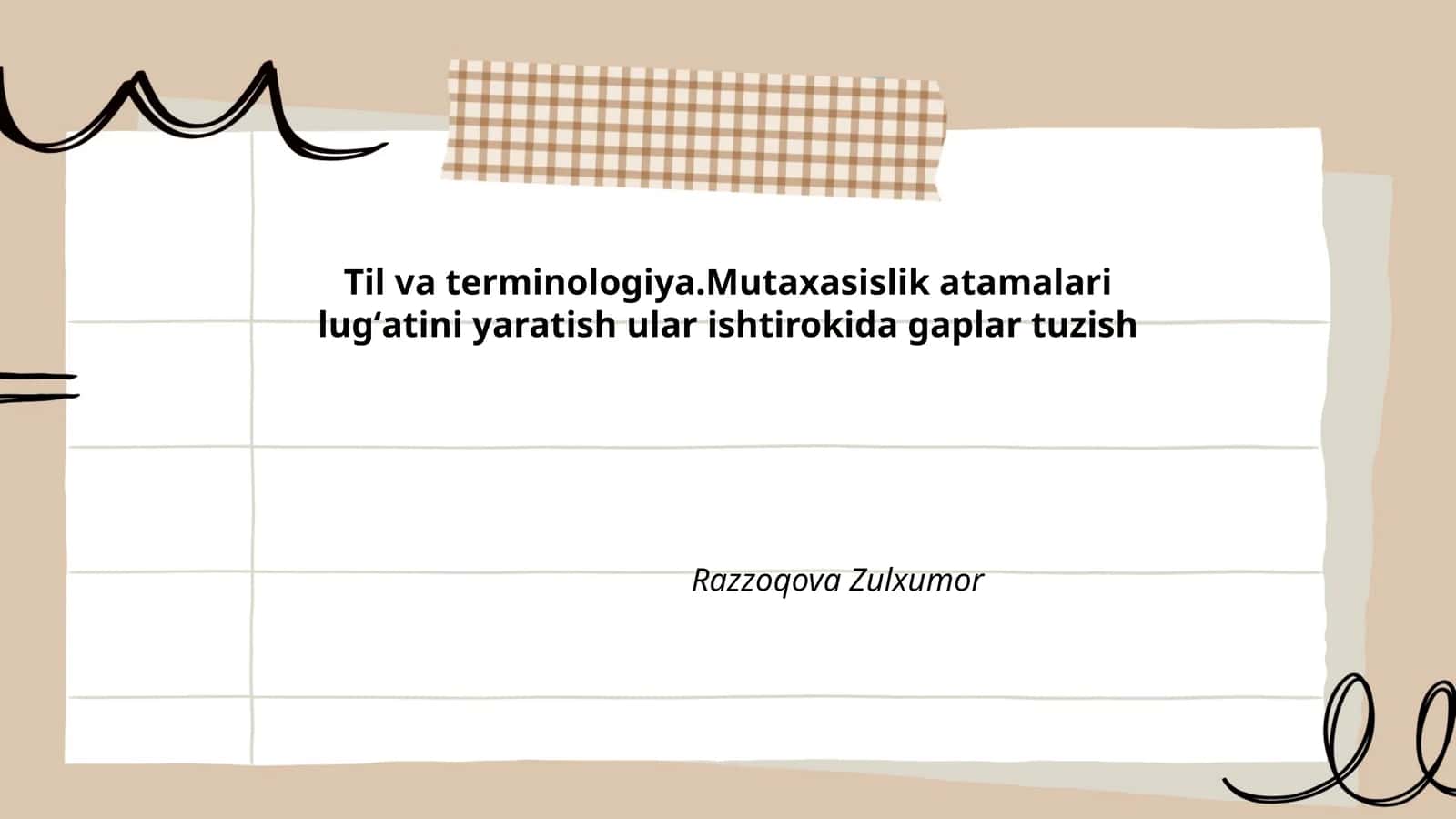 Tibbiyot atamalari