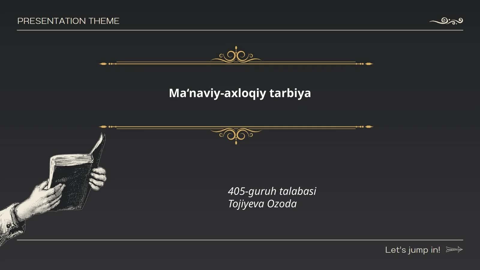 Ma‘naviy-axloqiy tarbiya