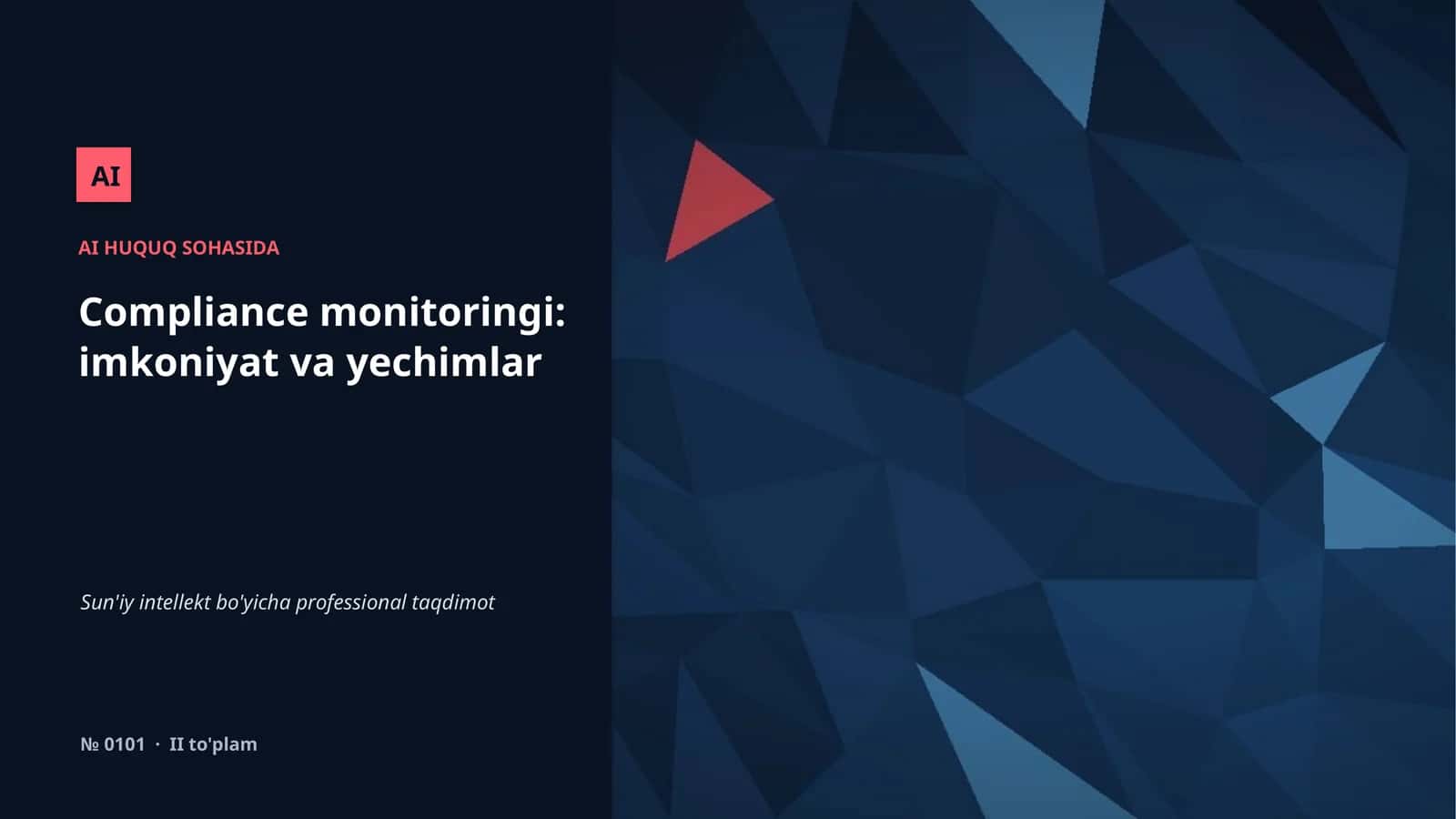 Compliance monitoringi: imkoniyat va yechimlar