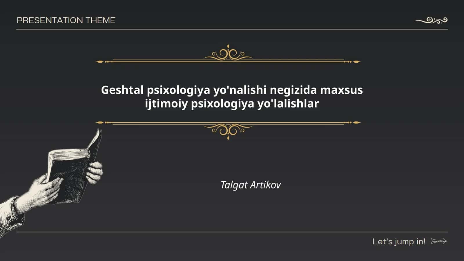 Geshtal psixologiya yo'nalishi negizida maxsus ijtimoiy psixologiya yo'lalishlar