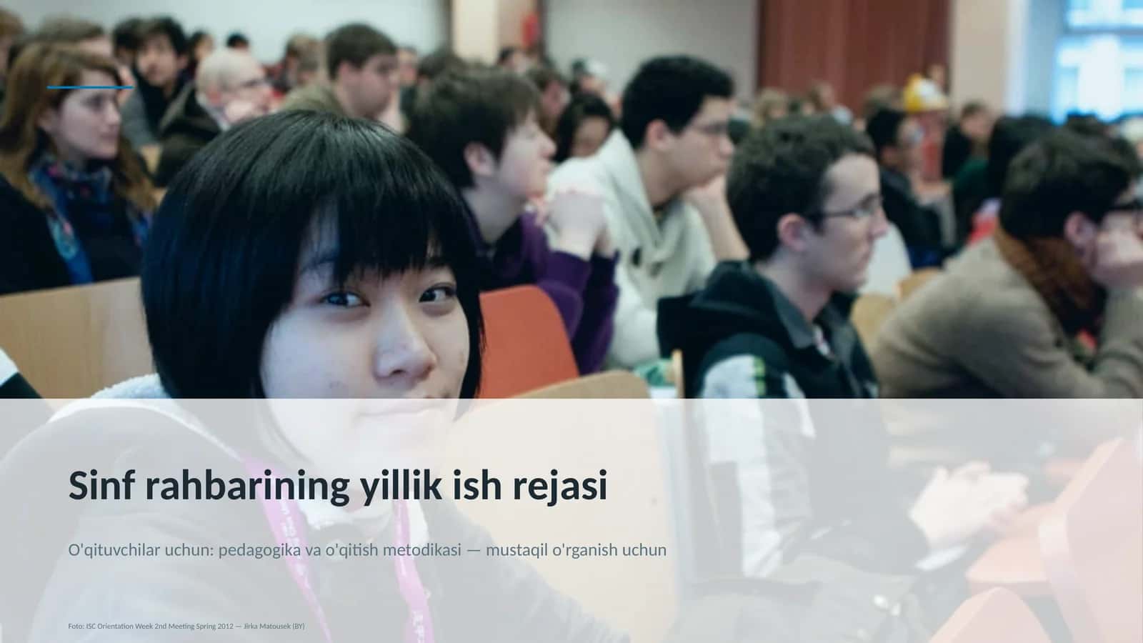 Sinf rahbarining yillik ish rejasi