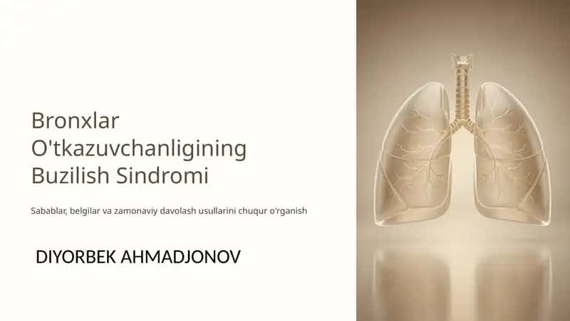 Bronxlar O'tkazuvchanligining Buzilish Sindromi