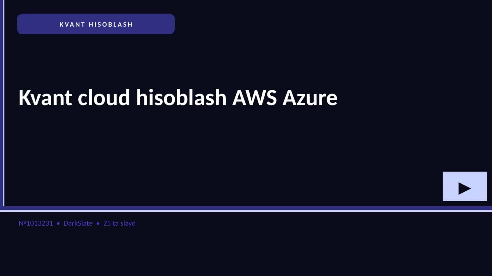 KVANT HISOBLASH