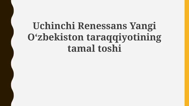 Uchinchi Renessans