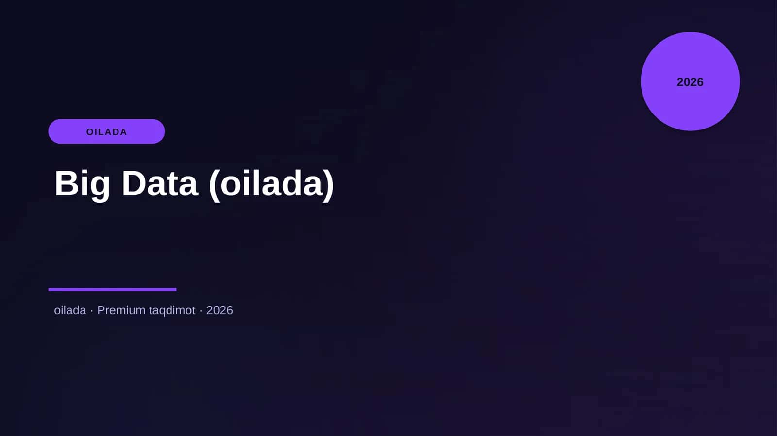 Big Data (oilada)