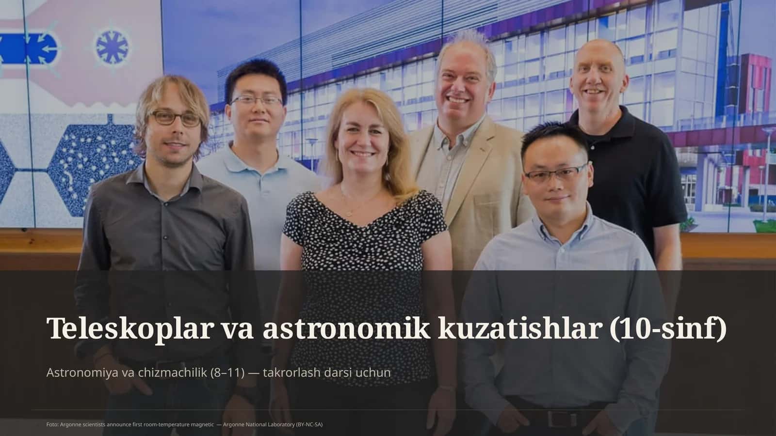 Teleskoplar va astronomik kuzatishlar (10-sinf)
