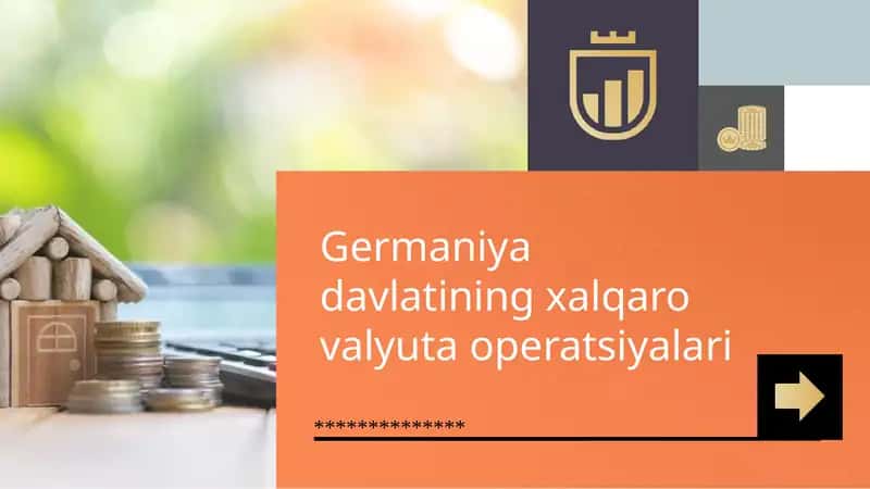 Germaniya davlatining xalqaro valyuta operatsiyalari