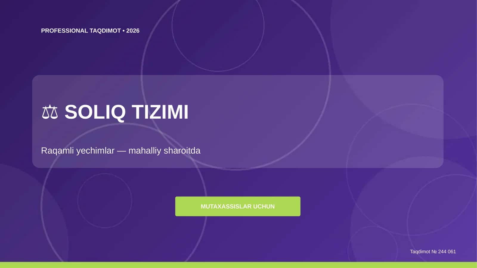 SOLIQ TIZIMI