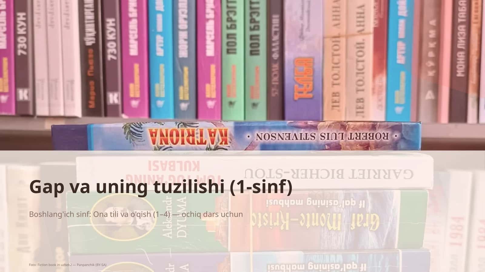 Gap va uning tuzilishi (1-sinf)