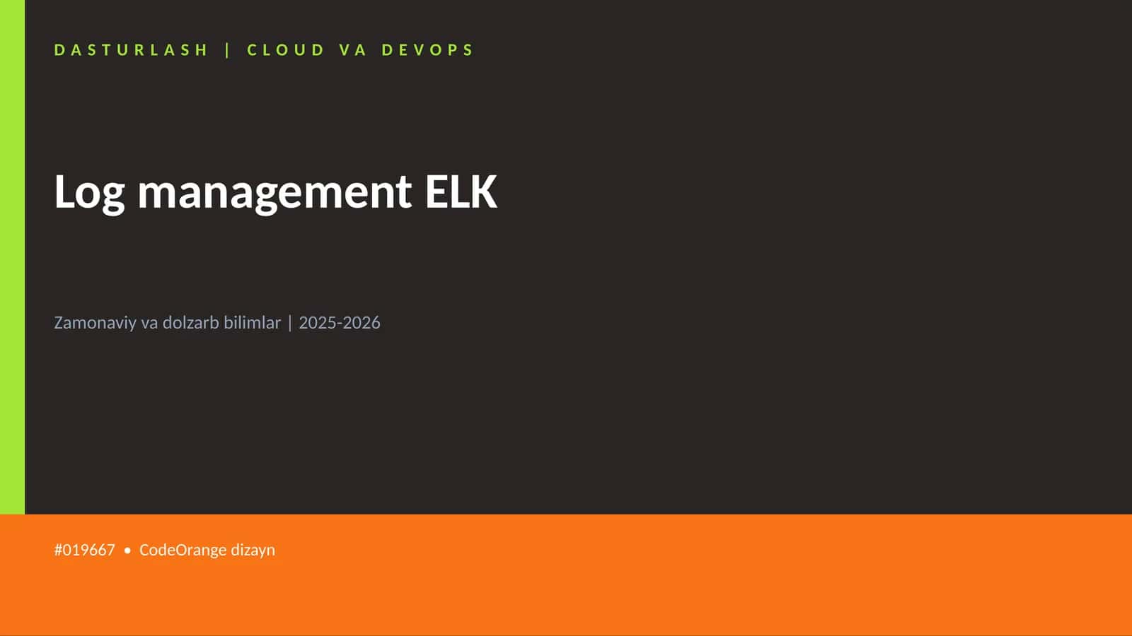 Log management ELK