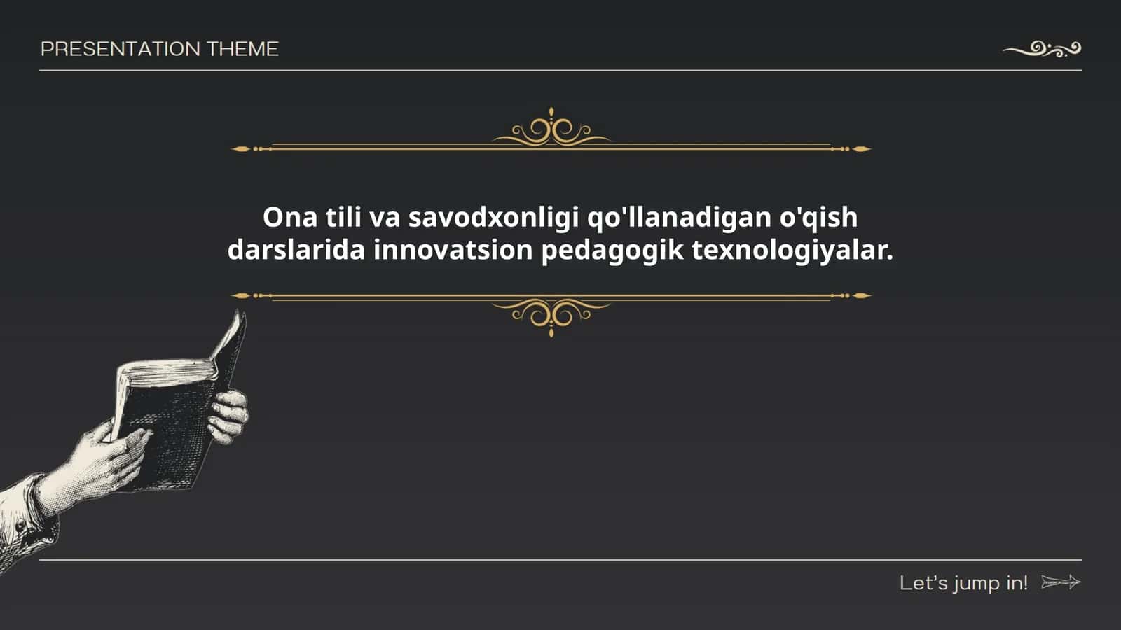 Ona tili va savodxonligi qo'llanadigan o'qish darslarida innovatsion pedagogik texnologiyalar