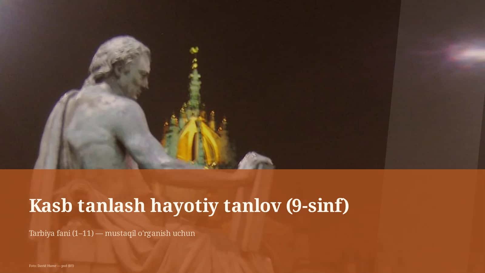 Kasb tanlash hayotiy tanlov (9-sinf)