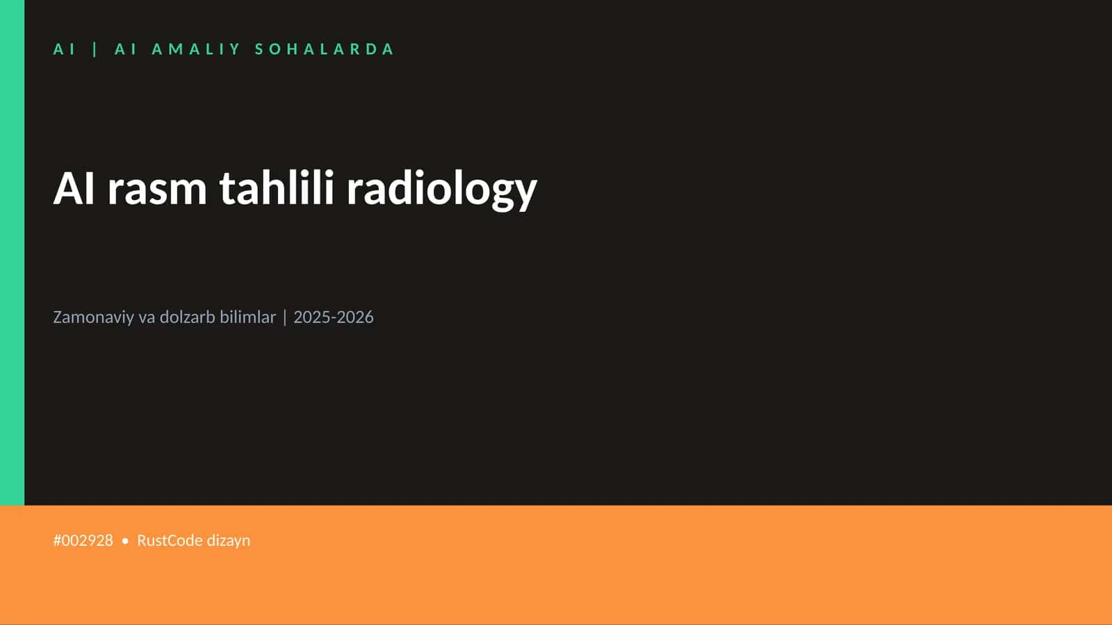 AI rasm tahlili radiology