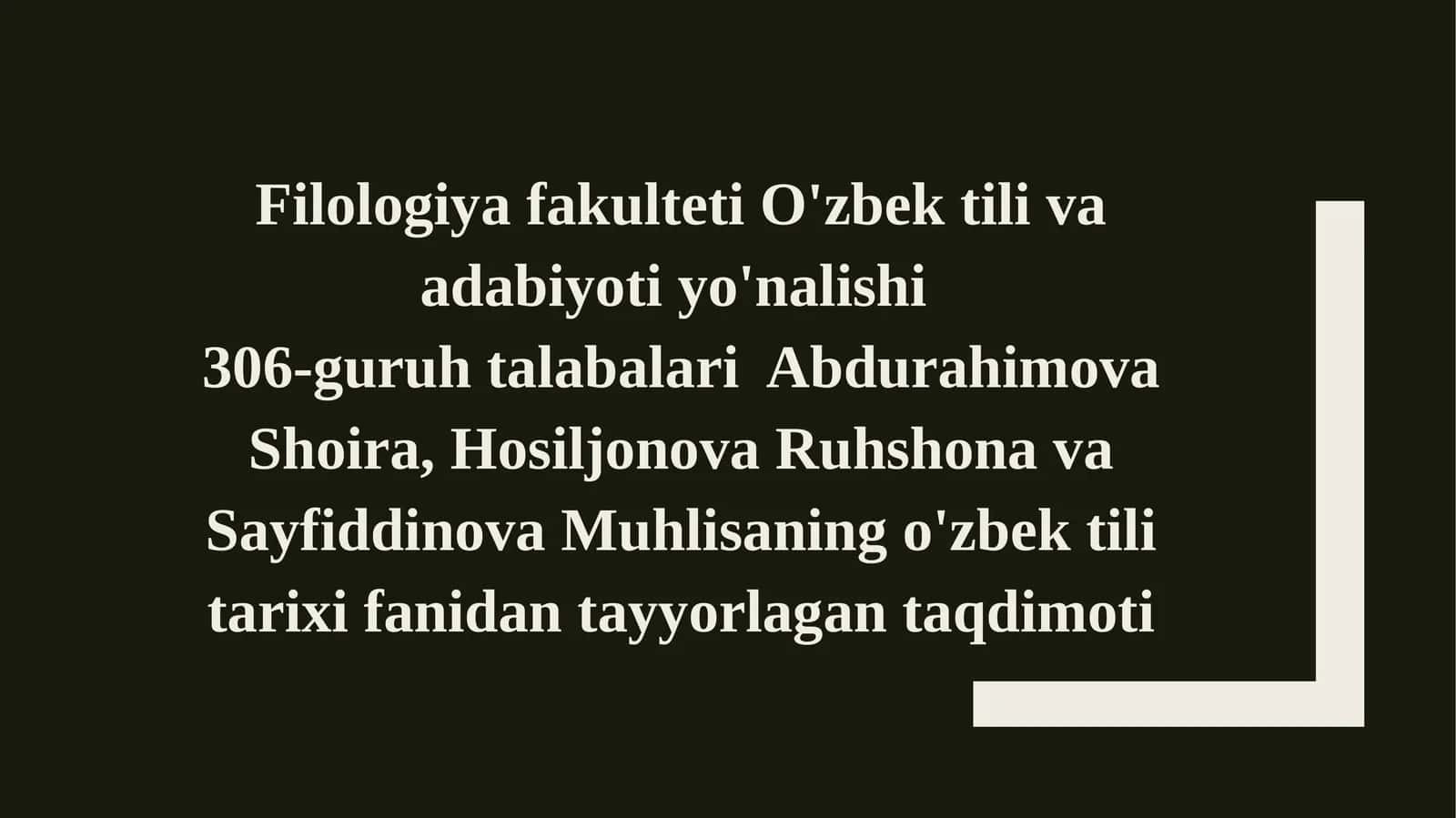 Eski oʻzbek adabiy tili (XIV-XIX) davri fonetikasi