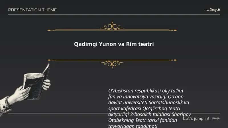 Qadimgi Yunon va Rim teatri