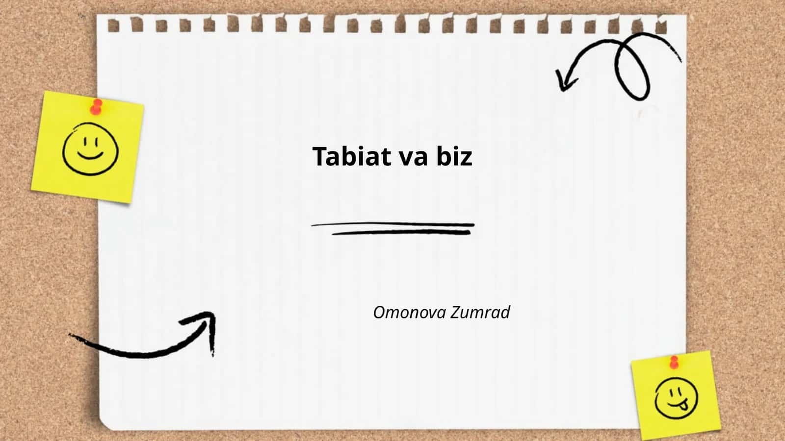 Tabiat va biz