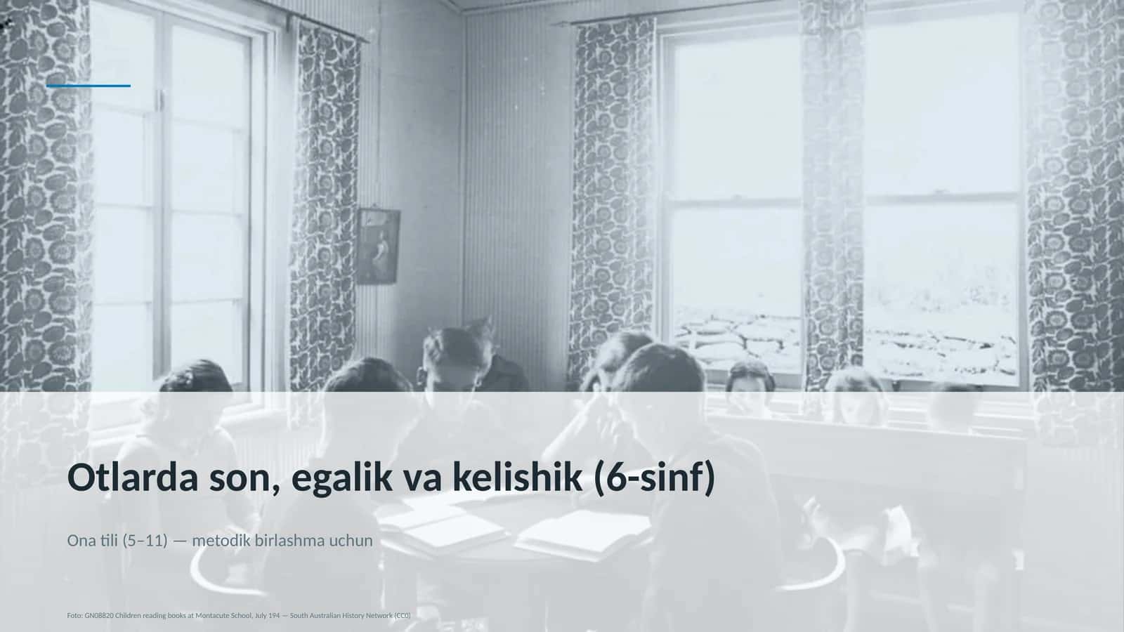 Otlarda son, egalik va kelishik (6-sinf)