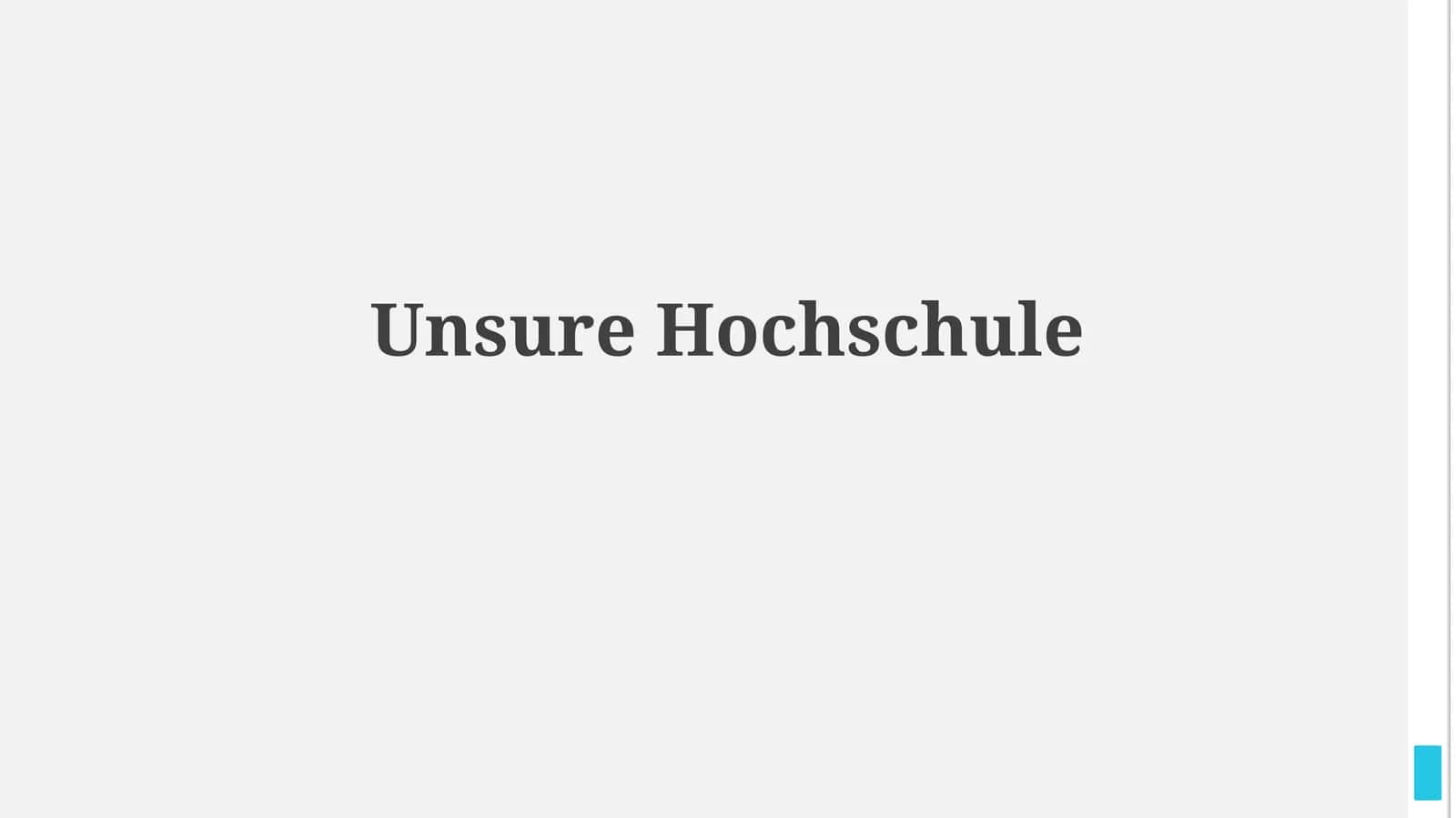 Unsicher Hochschule