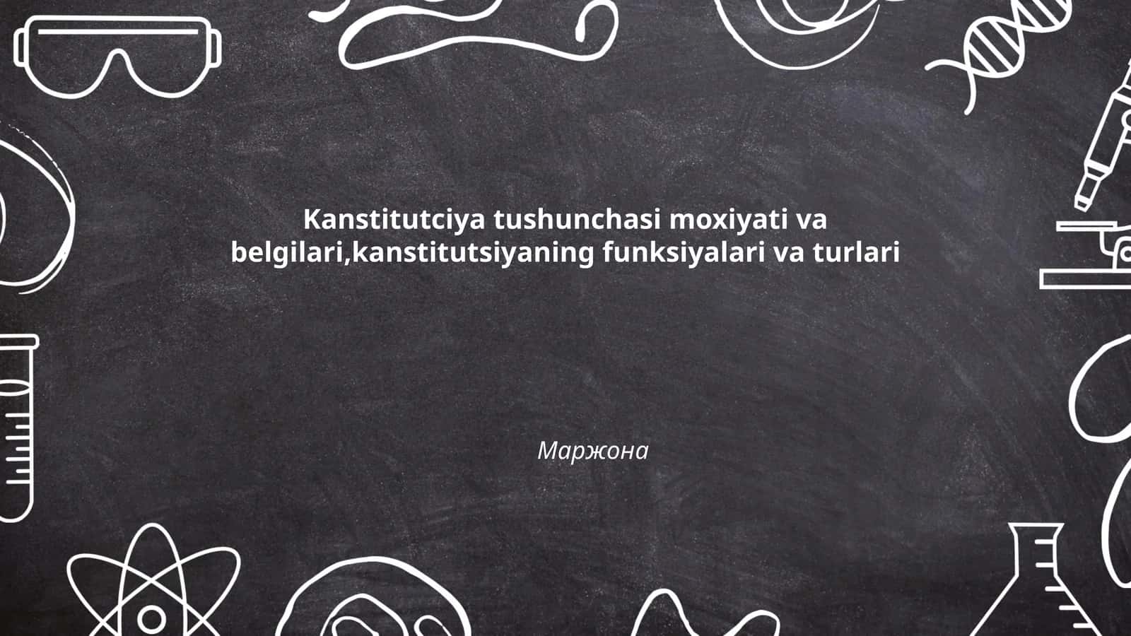 Konstitutsiya tushunchasi