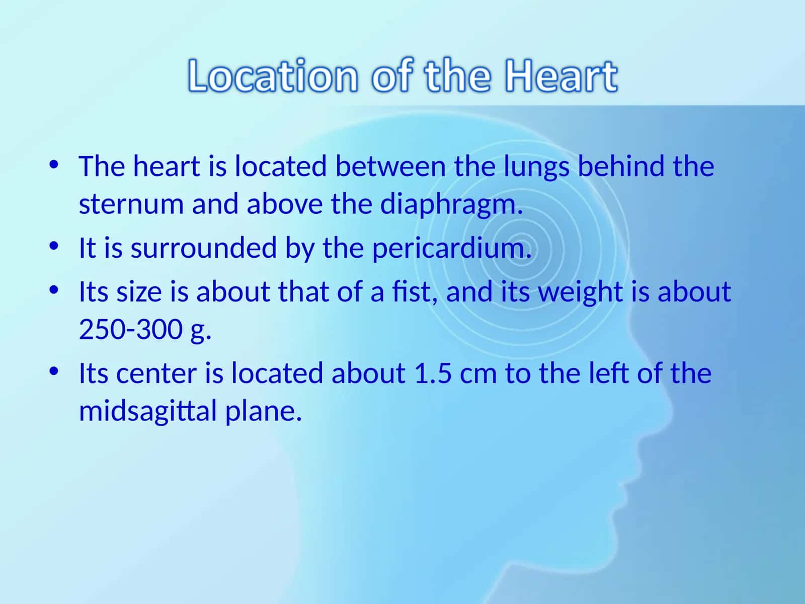 Anatomy of the heart